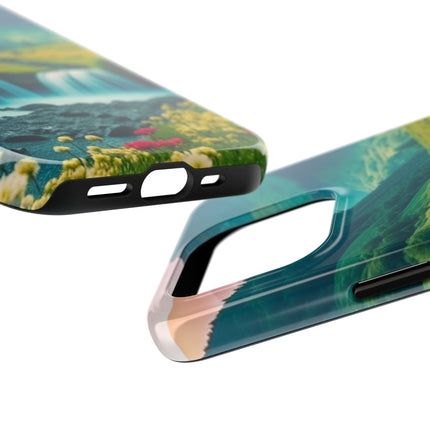 FLOWER CASCADE MOUNTAINS Phone Case