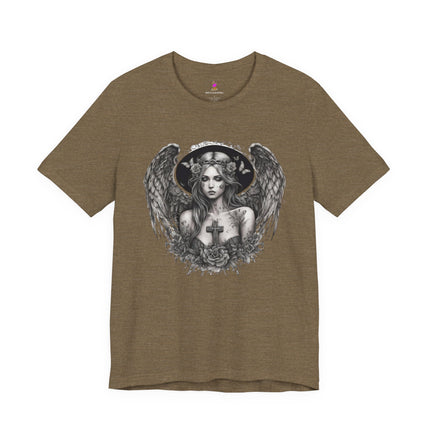 BROKEN BUTTERFLY ANGEL T-Shirt - Damaged Beauty Spiritual Art Tee