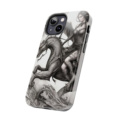 DRAGON AND MORPHING REPTILIAN BEAUTY Phone Case
