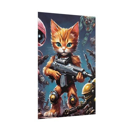 Cool Kids Poster, MECHANIMAL CLASH BATTLERS, Kitten Force, Cat Poster, Kitten Poster, Child's Bedroom Poster, Kids Wall Decor