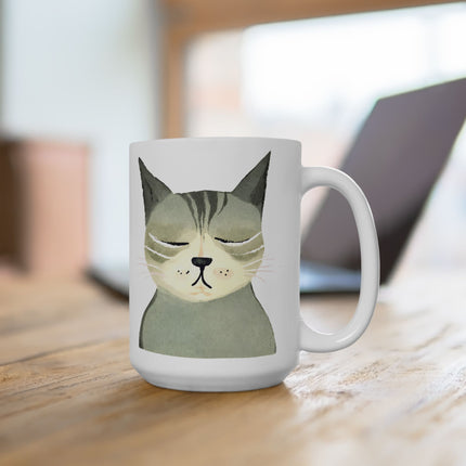 THIS IS MY MORNING FACE Cute Grumpy Cat Coffee Mug