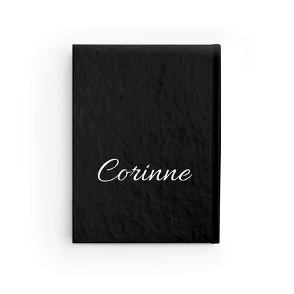 Personalized Letter C Diary | Custom Companion Journal | Hardcover Daily Life Log Black Book | Birthday, Wedding, Grandma, Grandmother Gift
