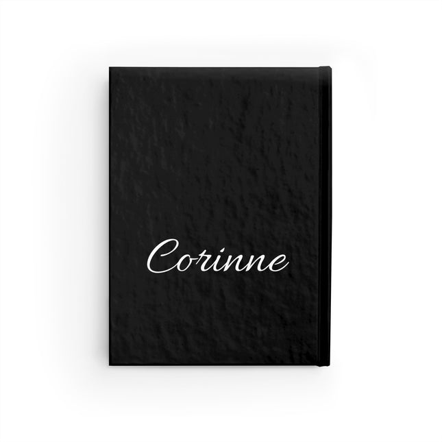 Personalized Letter C Diary | Custom Companion Journal | Hardcover Daily Life Log Black Book | Birthday, Wedding, Grandma, Grandmother Gift