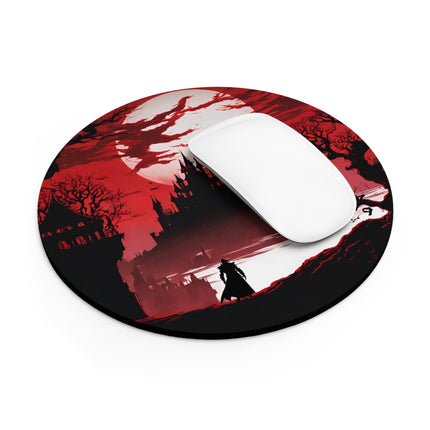THE MOON ITSELF CAN DEVOUR THE NIGHT Video Game Inspired Mouse Pad