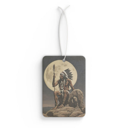 Indian Chief Under the Full Moon Car Air Freshener