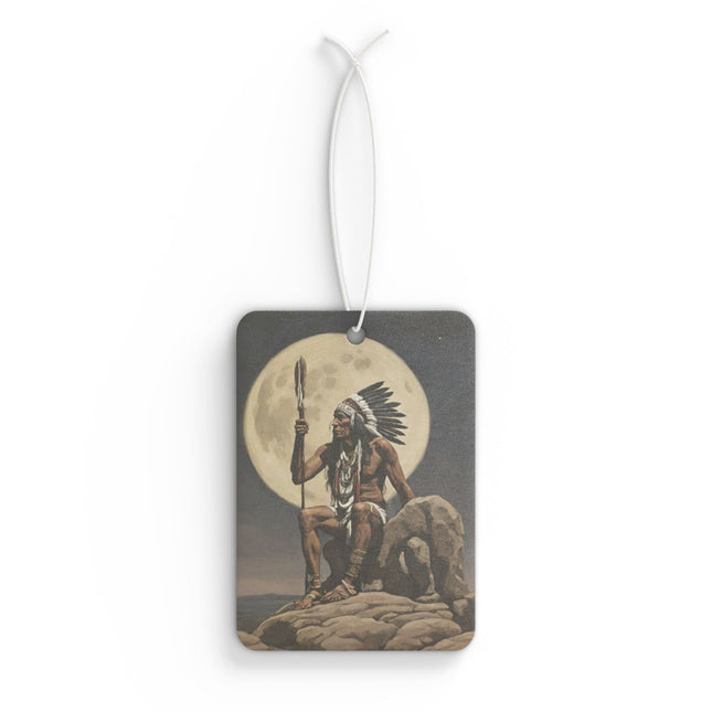 Indian Chief Under the Full Moon Car Air Freshener