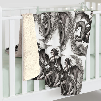 MEDIEVAL FLYING DRAGON Blanket