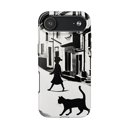 VINTAGE CITY CAT ALLEY WAY Phone Case