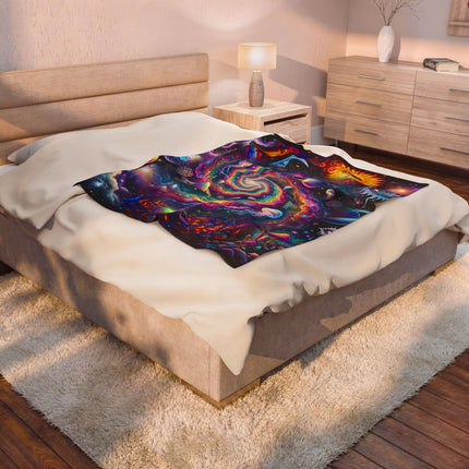 GALAXY VORTEX Psychedelic Blanket