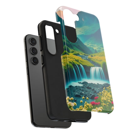FLOWER CASCADE MOUNTAINS Phone Case