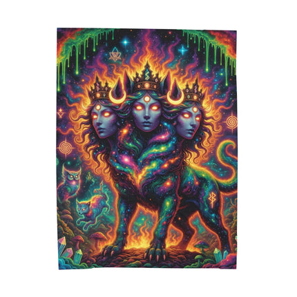 CERBERUGODDESSES Psychedelic Blanket