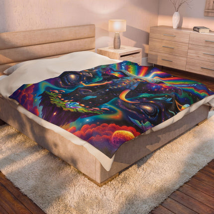 KING OF THE MAMMALVERSE Psychedelic Blanket
