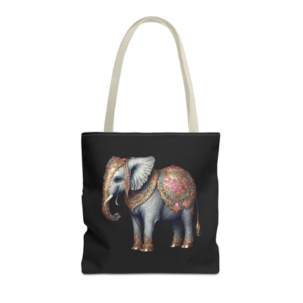 Personalized Elephant Gift Tote | Majestic Custom Grocery Bag | Jungle Lovers Office Travel Carrier | Wild Animal Business Traveler