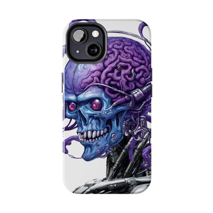 BLUE ALIEN SKULL Phone Case