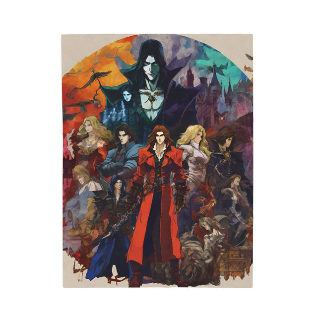 EVIL PRESIDES OVER THE ECLIPSE OF FATE Video Game Inspired Abstract Collage Blanket