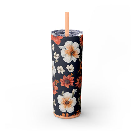 FLOWERS BLOSSOM Tumbler- Fitness Gym Workout Travel Drink Holder