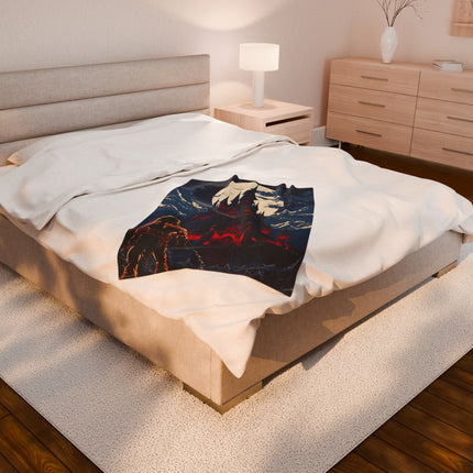 A LEGEND LIES AHEAD - Video Game Inspired Velveteen Plush Blanket