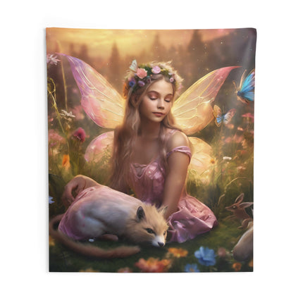 ENCHANTED FLOWER FIELDS FAIRY Tapestry