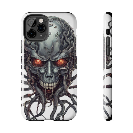 TENTACLED METAL ALIEN SKULL Phone Case