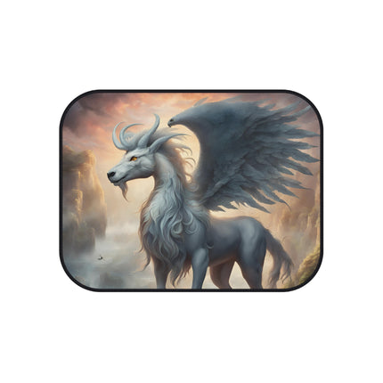 Majestic Myths Car Mats (Set of 4) | Mythological Winged Horse Pegasus Automobile Accessories | Front & Rear Stallion Floor Auto Truck Gift