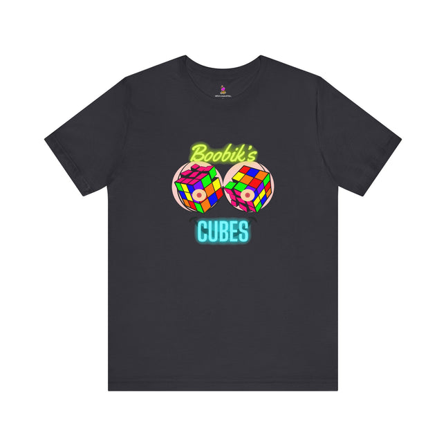 BOOBIK'S CUBES T-Shirt (Variant 1) - Funny Rubik's Cube Parody Adult Humor Tee