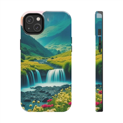 FLOWER CASCADE MOUNTAINS Phone Case