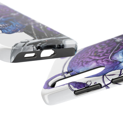 BLUE ALIEN SKULL Phone Case