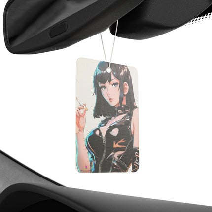 Cigarette Smoking Anime Girl Car Air Freshener