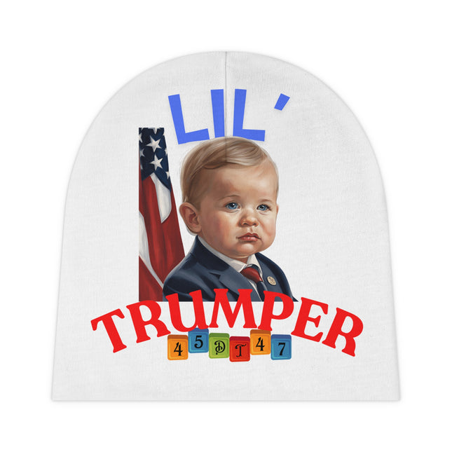 Baby Beanie Hat, Trump Baby Beanie, Lil Trumper Hat, Political Baby Beanie, Patriotic Baby Beanie, Red White Blue Baby Hat, Cute Baby Gift