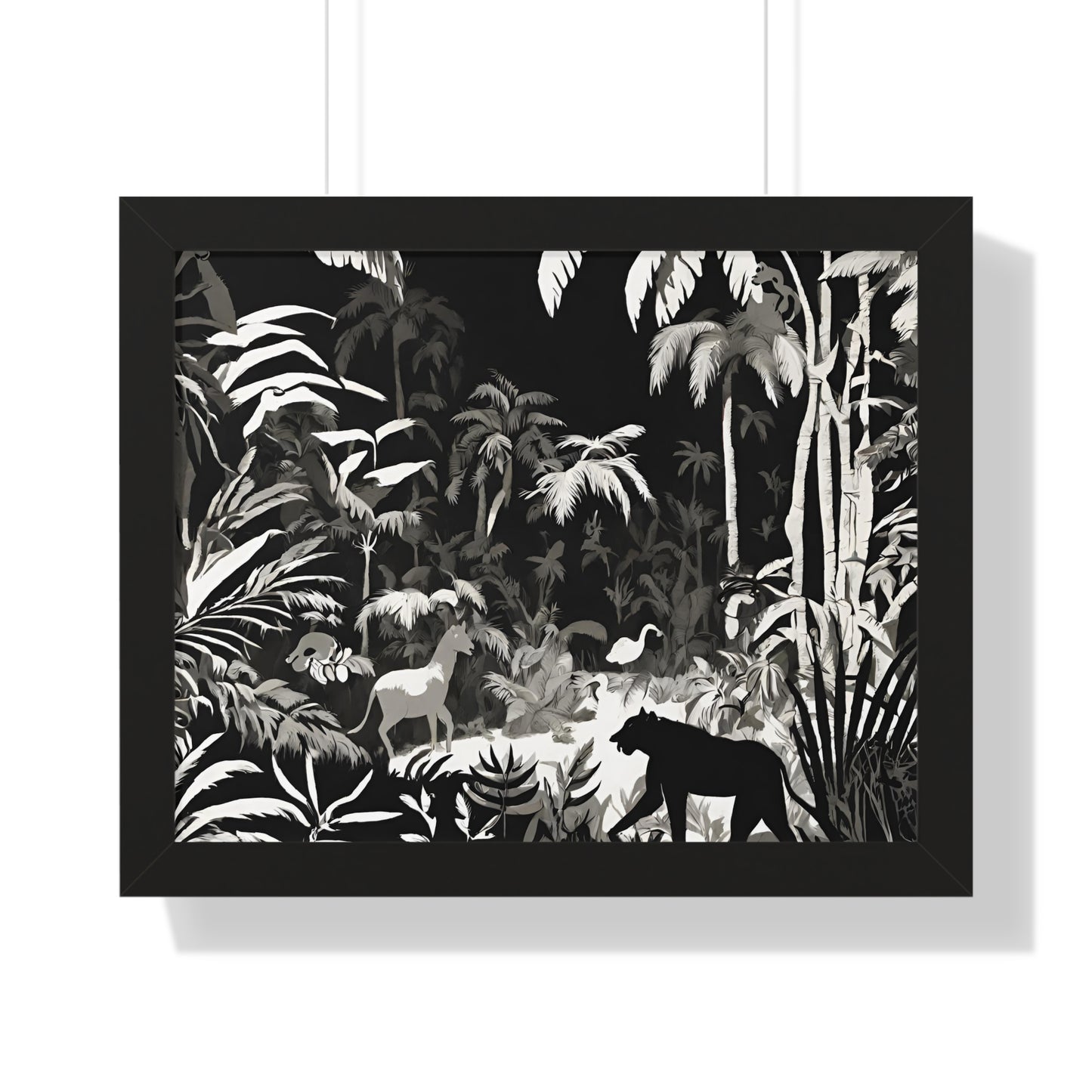 Animal Kingdom Print, Animal Wall Art, Wildlife Picture, Shadow Wall Hanging, Jungle Picture, Living Room Poster, Office Scenery