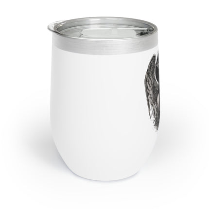 HOLY BROKEN ANGEL Wine Tumbler - Angelic Fragility Mystical Beauty Cooler