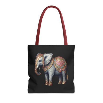 Personalized Elephant Gift Tote | Majestic Custom Grocery Bag | Jungle Lovers Office Travel Carrier | Wild Animal Business Traveler