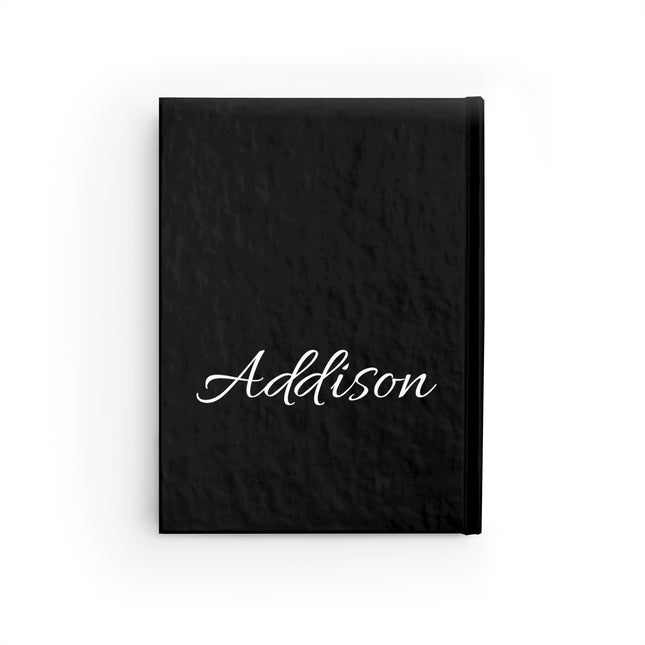 Personalized Letter A Diary | Custom Companion Journal | Hardcover Daily Life Log Black Book | Birthday, Wedding, Grandma, Grandmother Gift