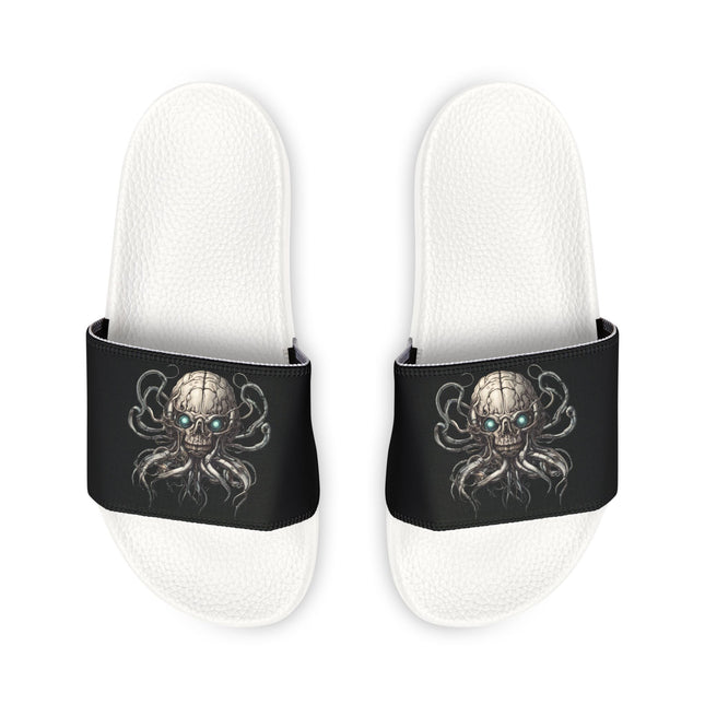 ALIEN CYBORG SKULL Video Game Inspired Slide Sandals