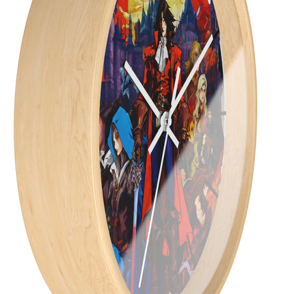 ALLIANCE AGAINST EVIL Video Game Inspired Abstract Collage Wall Art Clock