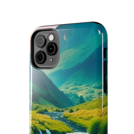 FLOWER CASCADE MOUNTAINS Phone Case