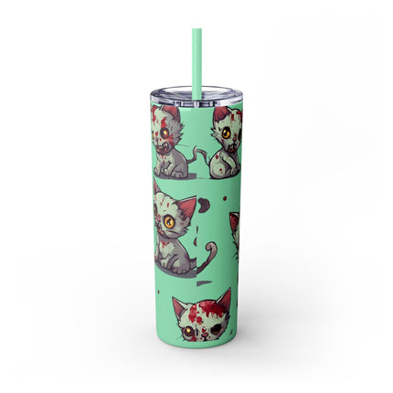 ZOMBIE KITTIES Skinny Tumbler - Mutated Kitten Zombies Insulated Cup
