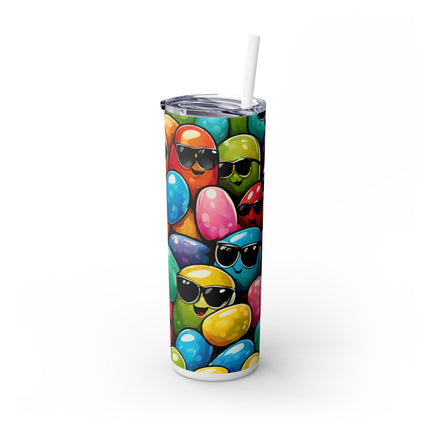 COOL BEANS Skinny Tumbler - Retro Jelly Beans Candy Lover Cup
