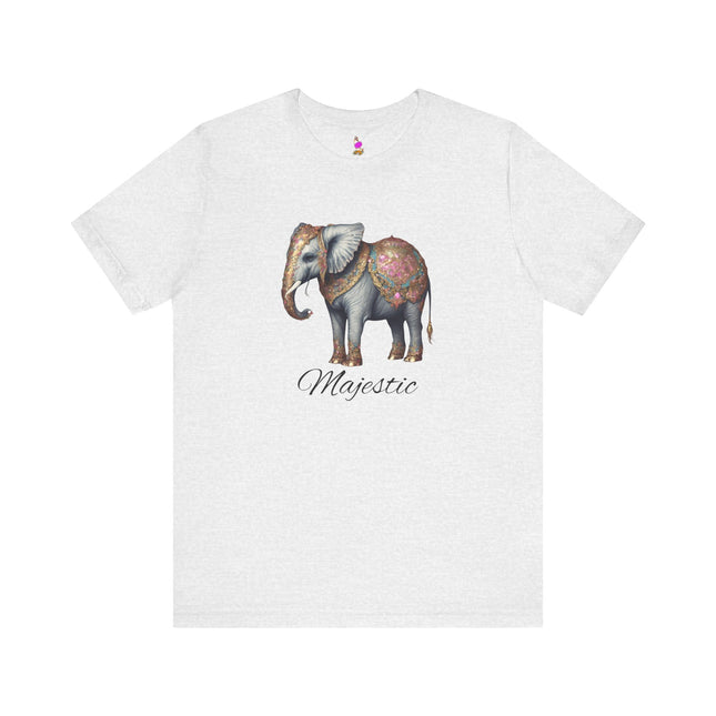 MAJESTIC Elegant Elephant T-Shirt - Beautiful Wildlife Art Tee