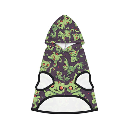 Zombie Cat Pet Sweatshirt, Undead Brain Kittens Cats or Dogs Hoodie, Bloody Gray Feline Kitty Animal Lovers Shirt, Cute Pet Lover Gift