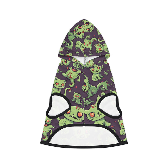 Zombie Cat Pet Sweatshirt, Undead Brain Kittens Cats or Dogs Hoodie, Bloody Gray Feline Kitty Animal Lovers Shirt, Cute Pet Lover Gift