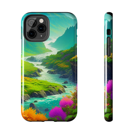 RIVER SPRING FLOWER VALLEY Phone Case