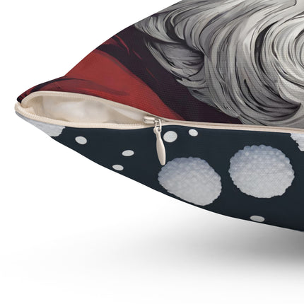 SANTA CLAUS CHRISTMAS Snowy St. Nick Pillow