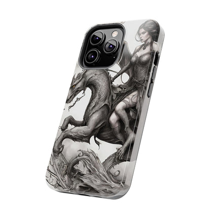 DRAGON AND MORPHING REPTILIAN BEAUTY Phone Case