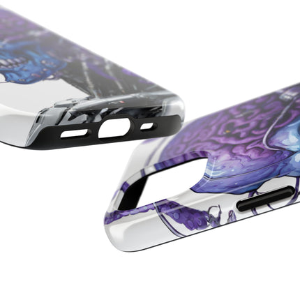 BLUE ALIEN SKULL Phone Case