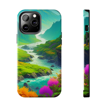 RIVER SPRING FLOWER VALLEY Phone Case