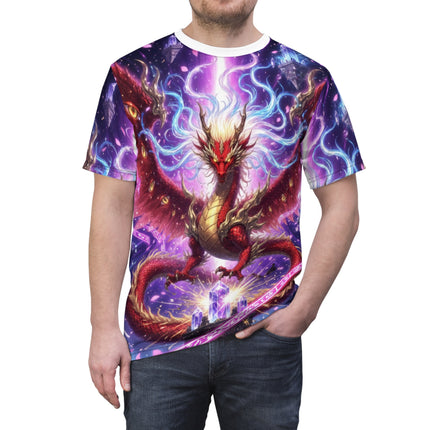 JAPANESE SOUL DRAGON SPIRIT All-Over Print Tee — Mystic Crystal Fantasy Shirt