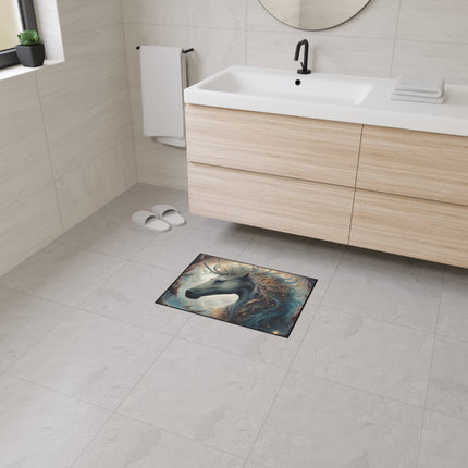 Majestic Myths Car Mats (Set of 4) | Mythological Stallion Horse Automobile Accessories | Front & Rear Mystic Steed Floor Auto Truck Gift