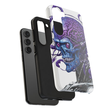 BLUE ALIEN SKULL Phone Case