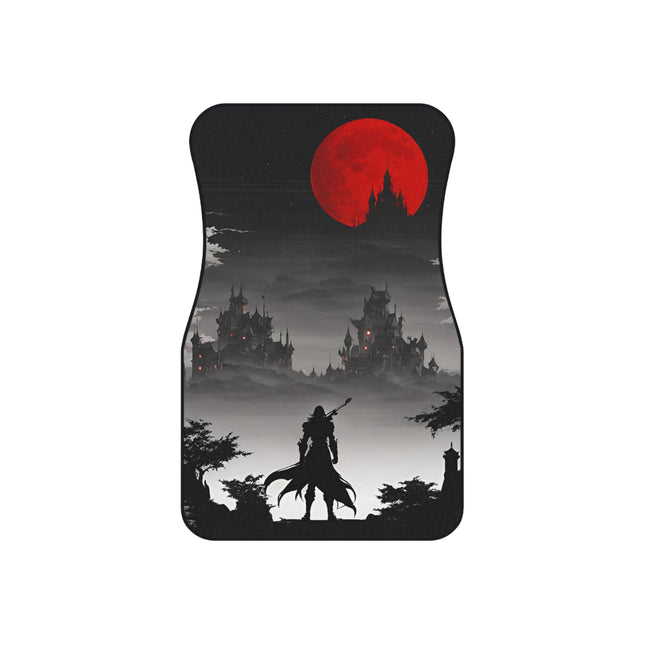 DEATH AND TERROR AWAIT UNDER THE BLOOD MOON Video Game Inspired Car Mats